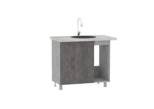 Кухня Монреаль (Стол-мойка на 1000 угл)  ( без мойки)