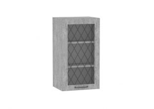 Кухня Монреаль (шкаф  на 400 с 2-мя полками витрина) 